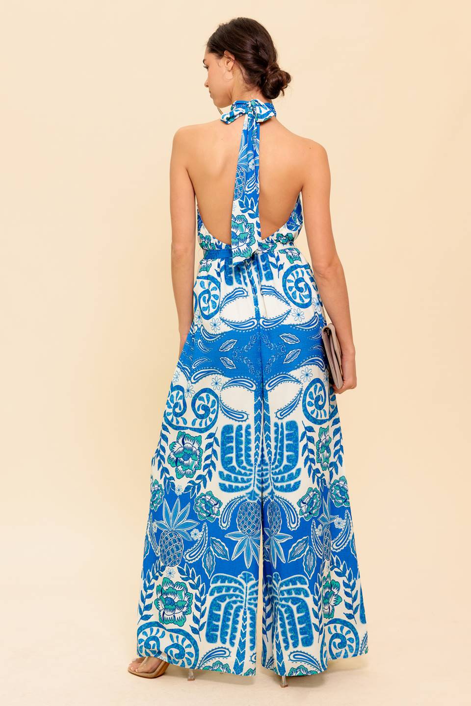 CROSS YOUR MIND WOVEN JUMPSUIT Flying Tomato